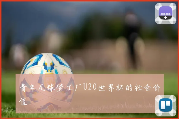 青年足球梦工厂U20世界杯的社会价值